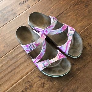 Burks pink paisley sandal